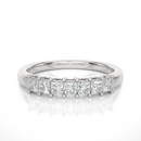 7 Princess-Cut Diamond Band