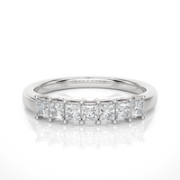 7 Princess-Cut Diamond Band