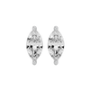 1 ct Marquise studs - Basket setting