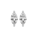 1 ct Marquise studs - Basket setting
