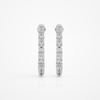 Oval eternity hoops