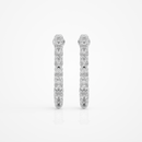 Oval eternity hoops