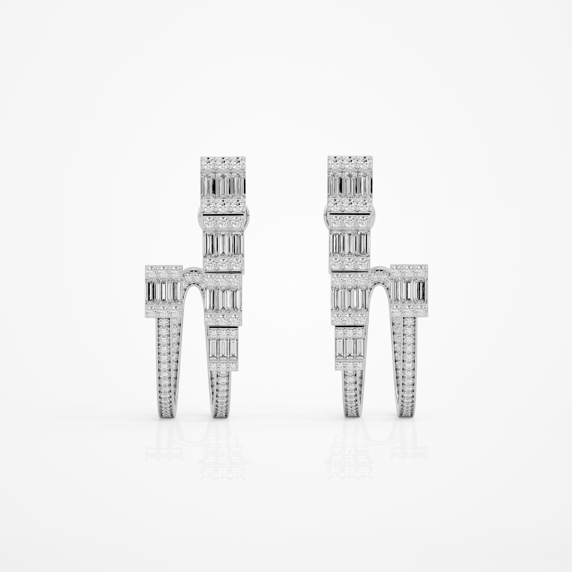 Radiant Baguette Earrings