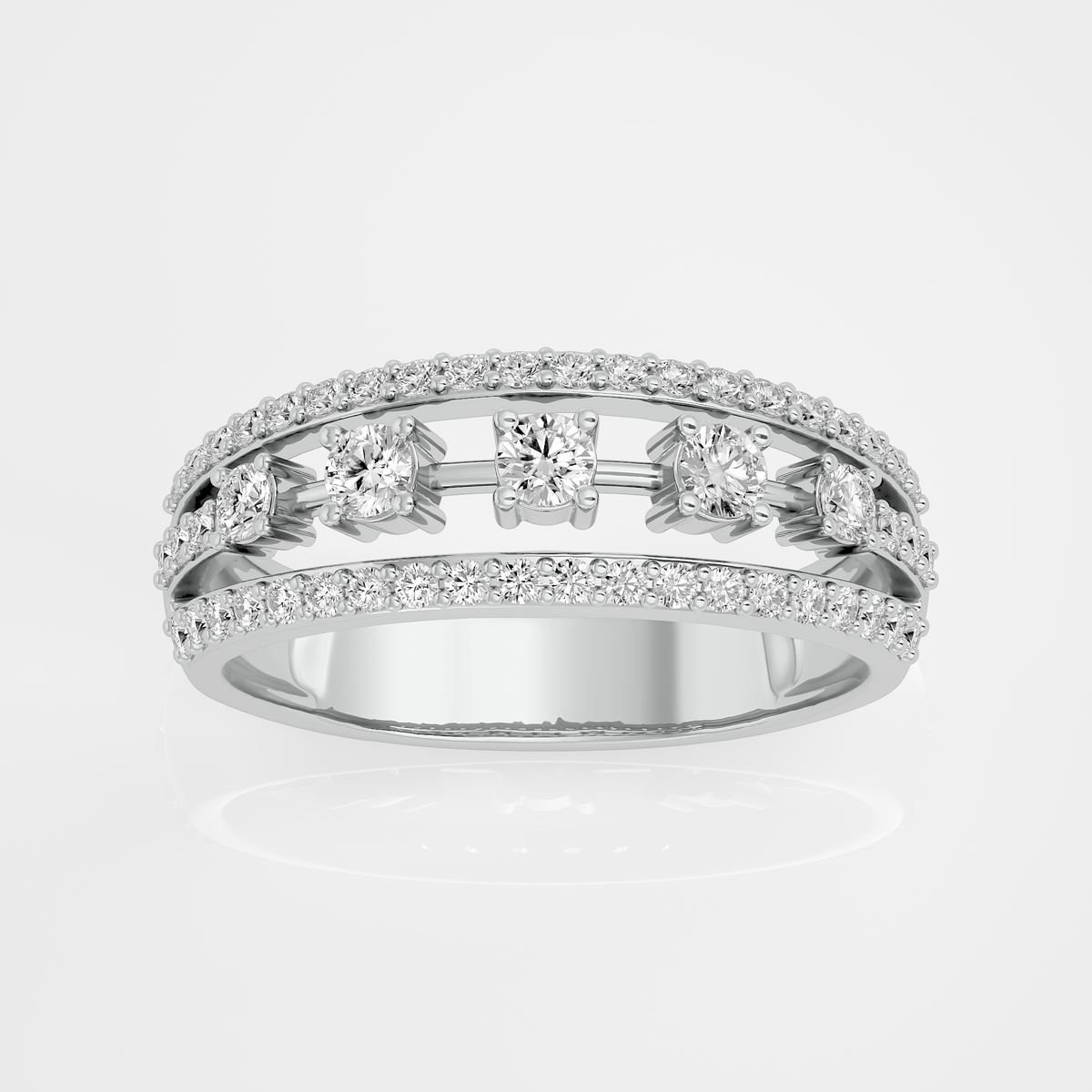 9 kt / White Gold / 7