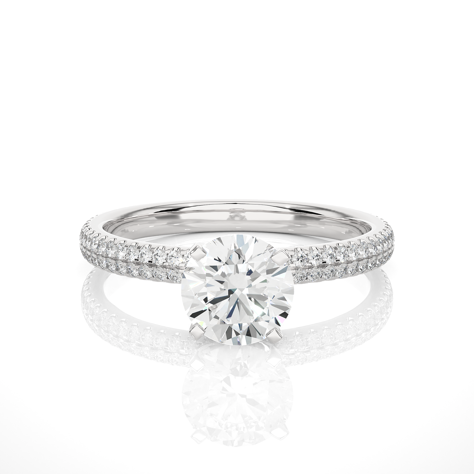 Lumina Pave - 0.8 ct round