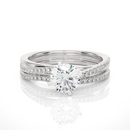 Linear Solitaire Ring - 0.5 ct round