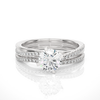 Linear Solitaire Ring - 0.5 ct round