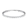 Cluster Heart Tennis Bracelet