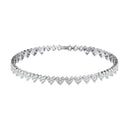 Cluster Heart Tennis Bracelet