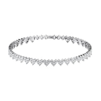 Cluster Heart Tennis Bracelet