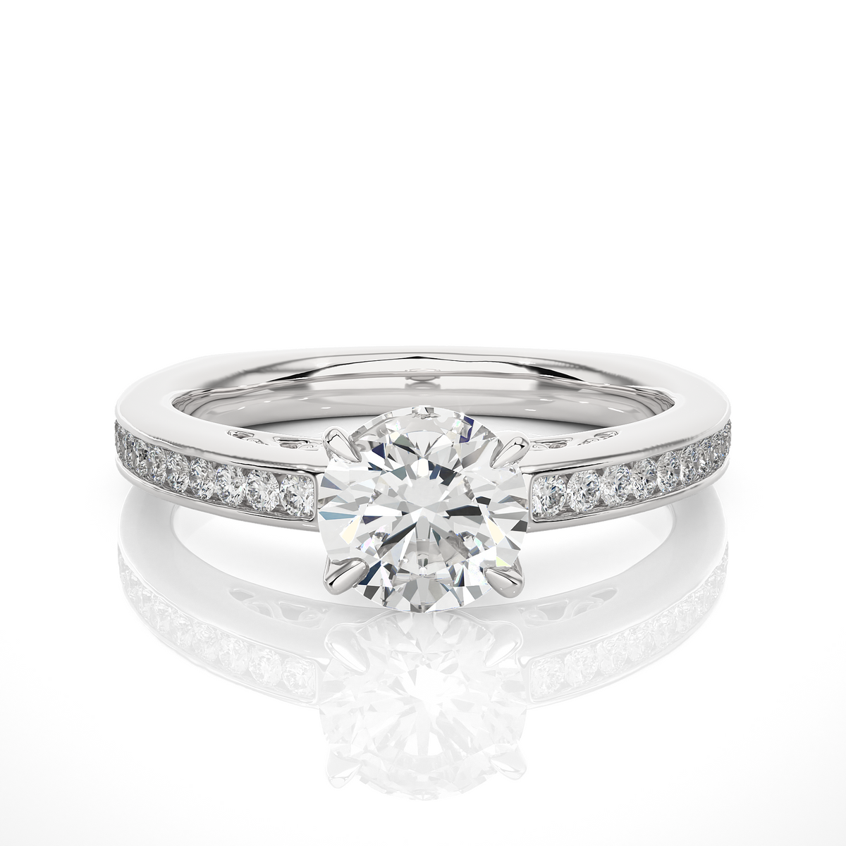 14 kt / White Gold / 7
