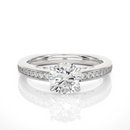 Aura Cascade Ring - 1 ct round