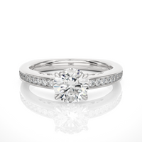 Aura Cascade Ring - 1 ct round