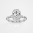 Seraphina Halo Ring - 1ct Oval
