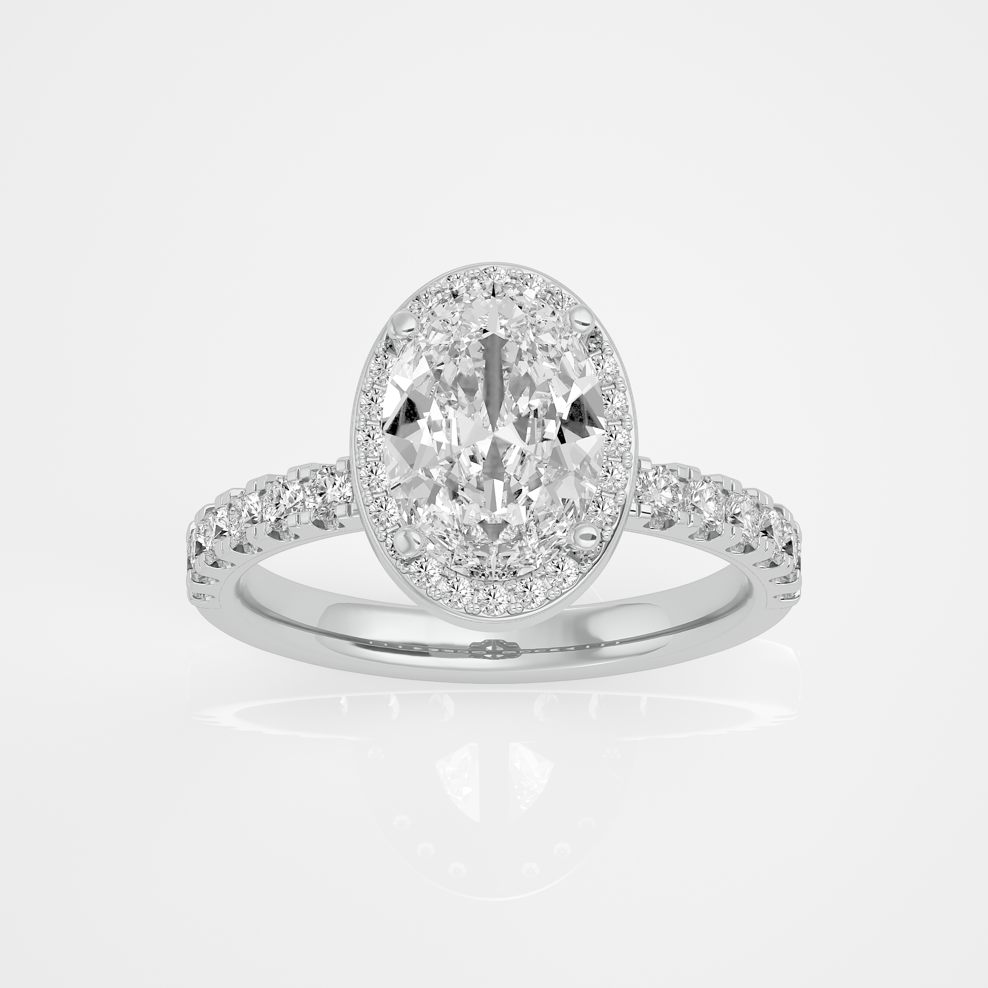 Seraphina Halo Ring - 1ct Oval