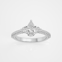 Serene Dewdrop Ring - 1.9 ct Pear