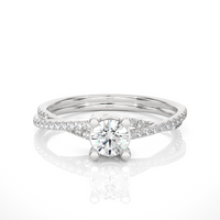 Aaravi Ring - 0.4 ct round