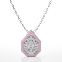 Pink Pear Pendant