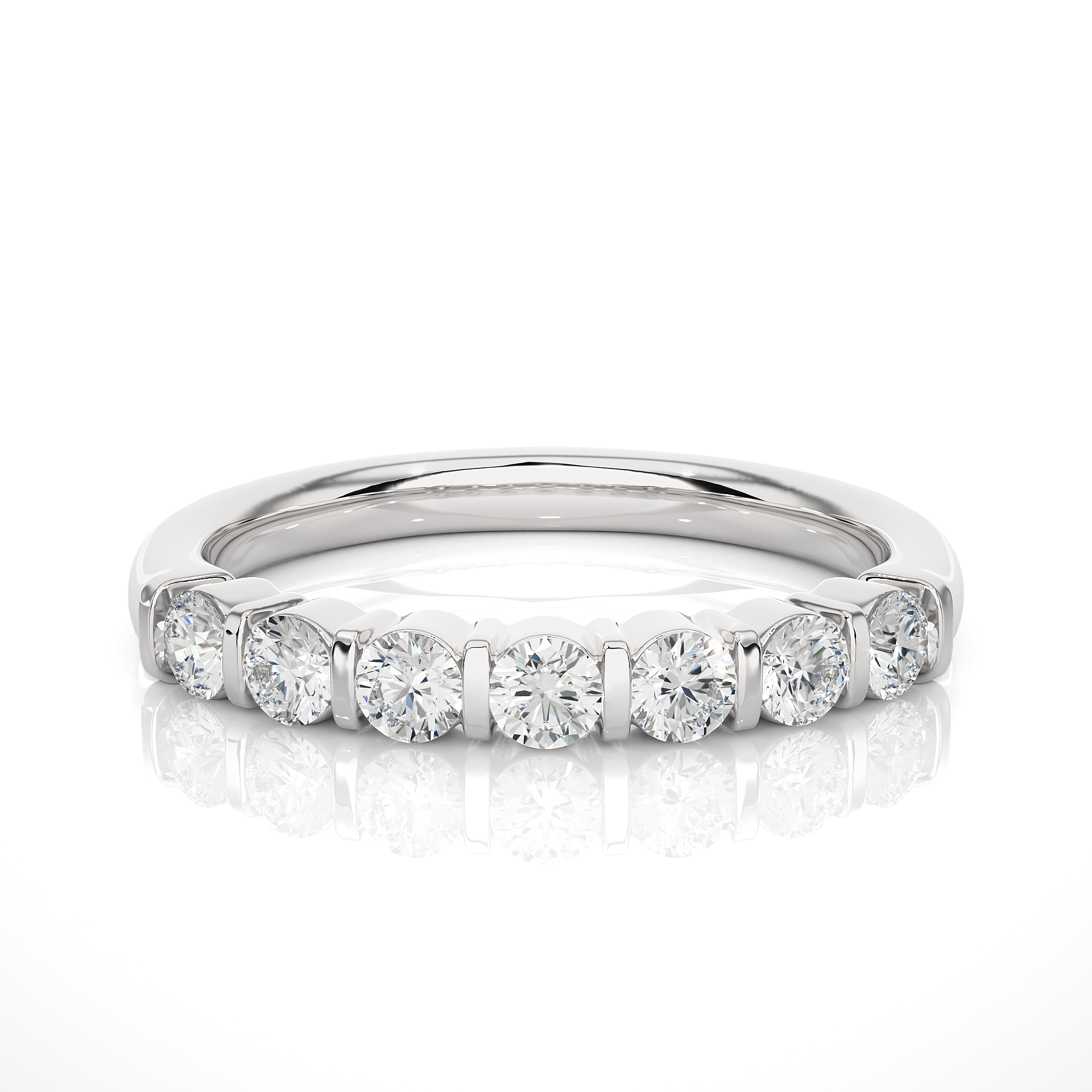 7 Round Brilliant Diamond Band
