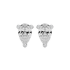 0.5 ct Pear studs - Basket setting