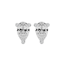 0.5 ct Pear studs - Basket setting
