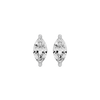 0.5 ct Marquise studs - Basket Setting
