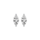 0.5 ct Marquise studs - Basket Setting