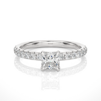 Apex Facet Ring - 0.6 cts princess