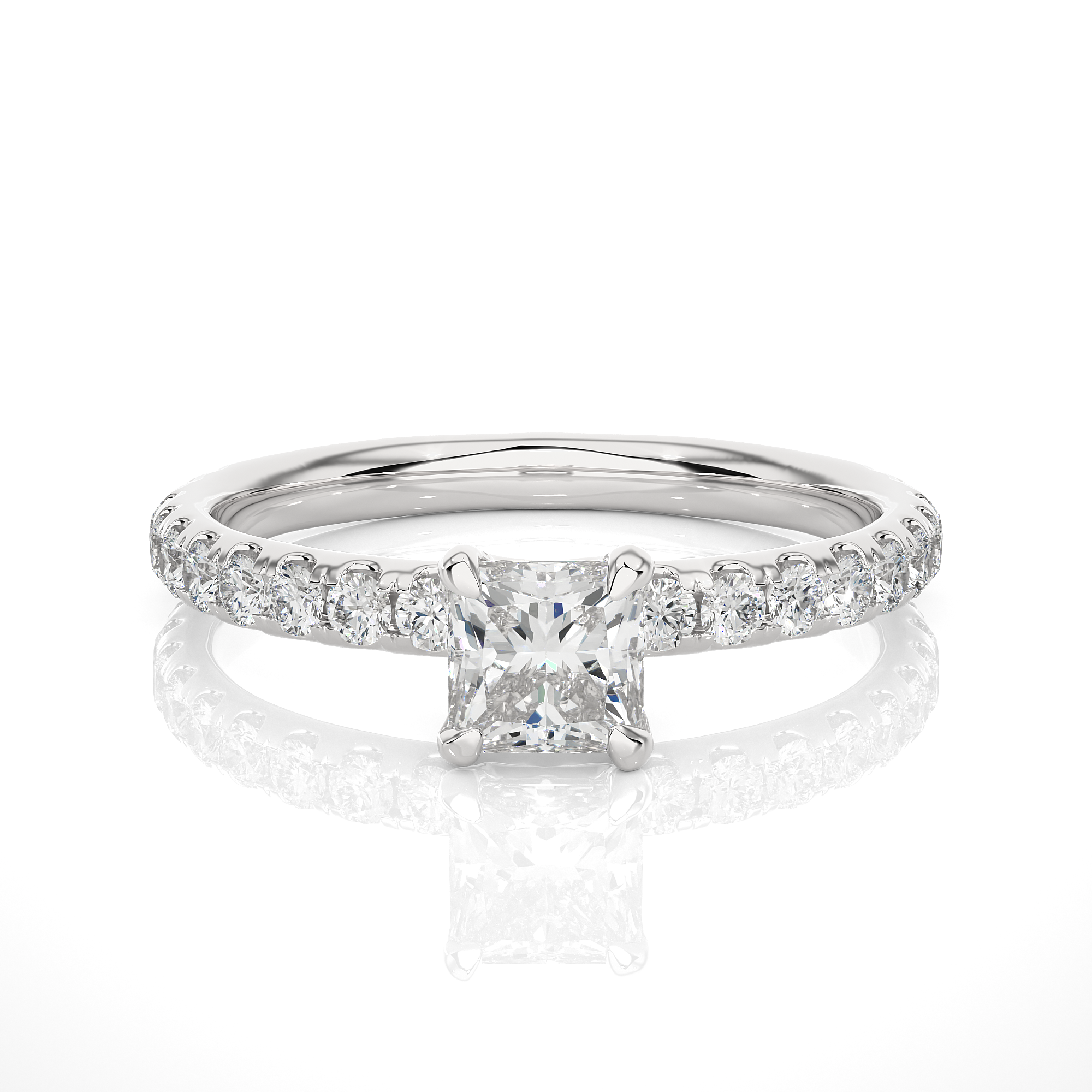 Apex Facet Ring - 0.6 cts princess