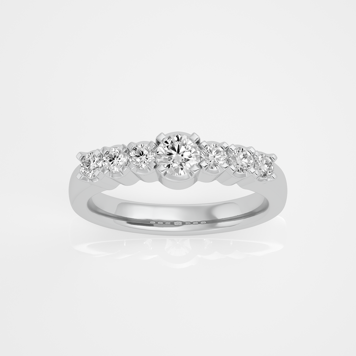 14 kt / White Gold / 7