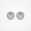 Amora Round Studs - 2.4 Round