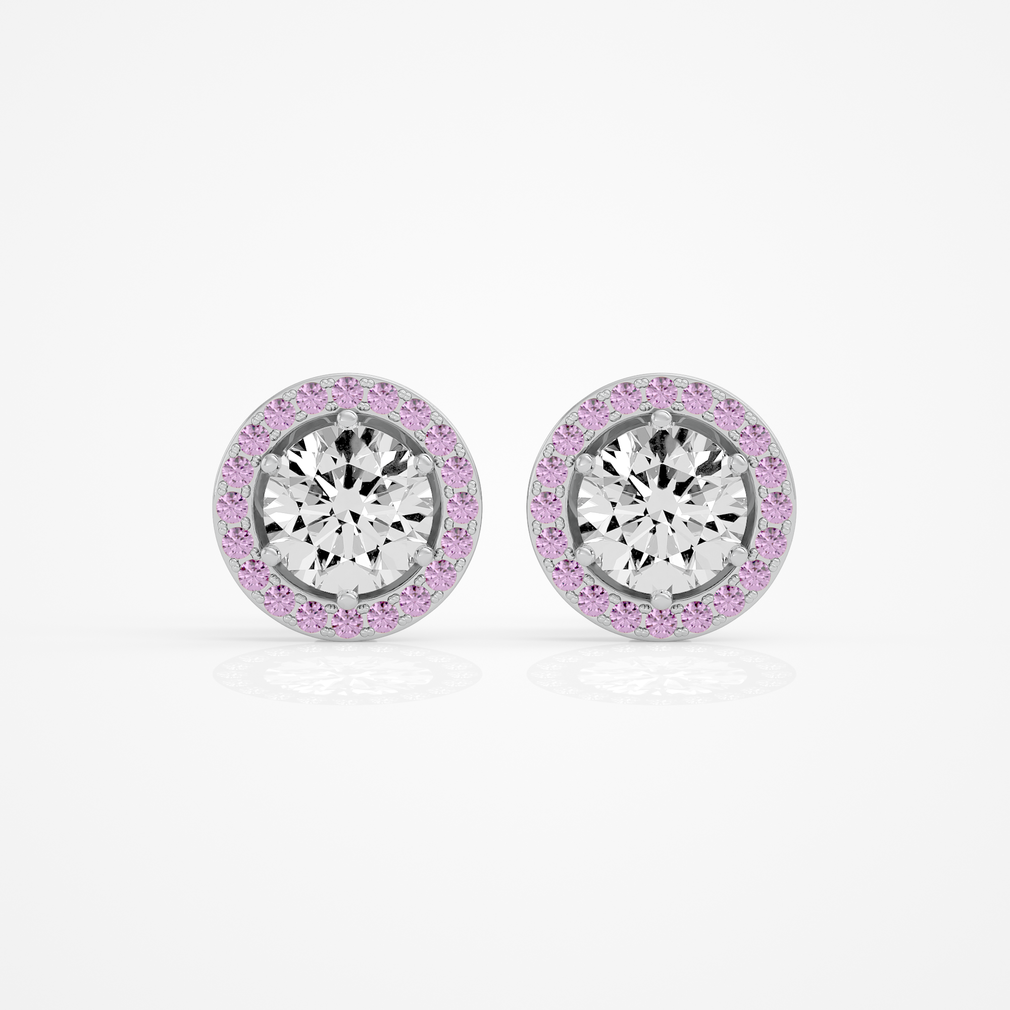 Amora Round Studs - 2.4 Round