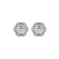 2 ct Infinite glow studs - Basket setting
