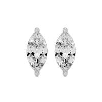 2 ct Marquise studs - Basket setting