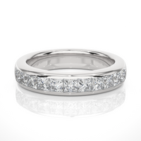 Princess Spark Half Eternity Band