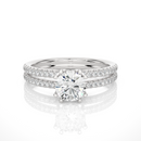 Aurora Twist Ring - 0.8 ct round