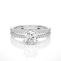 Aurora Twist Ring - 0.8 ct round