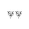 0.5 ct Heart studs - Basket setting