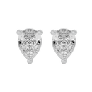 2 ct Pear Studs - Basket setting