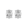 2 ct Oval studs - Basket setting