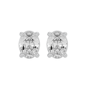 2 ct Oval studs - Basket setting