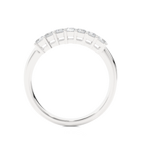 7 Princess-Cut Diamond Band