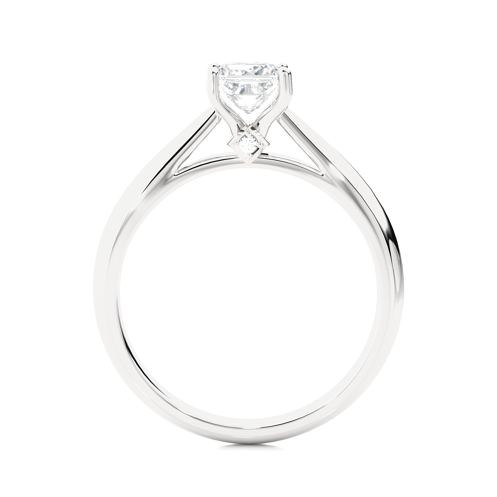 Lunara Ring - 0.8 ct princess