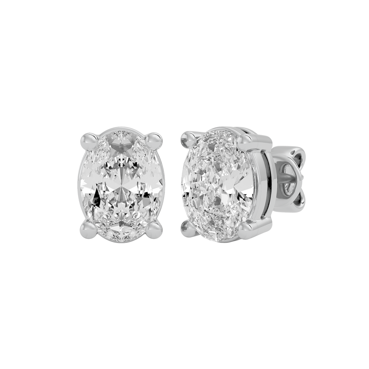 0.5ct each / White Gold / 9 kt