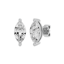 1 ct Marquise studs - Basket setting