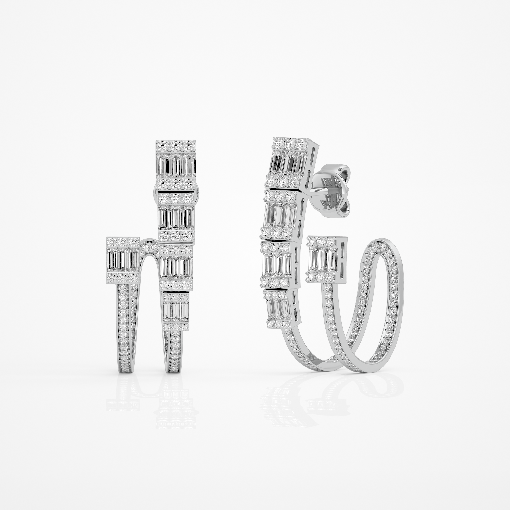 Radiant Baguette Earrings