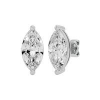 4 ct Marquise studs - Basket studs