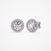 Amora Round Studs - 2.4 Round