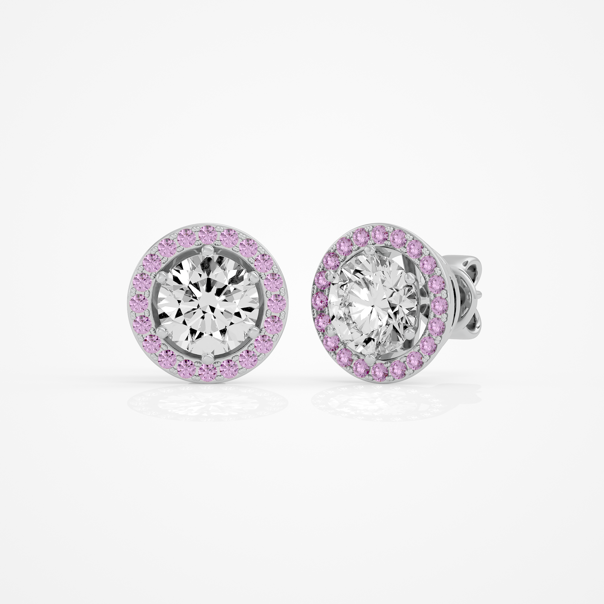 Amora Round Studs - 2.4 Round