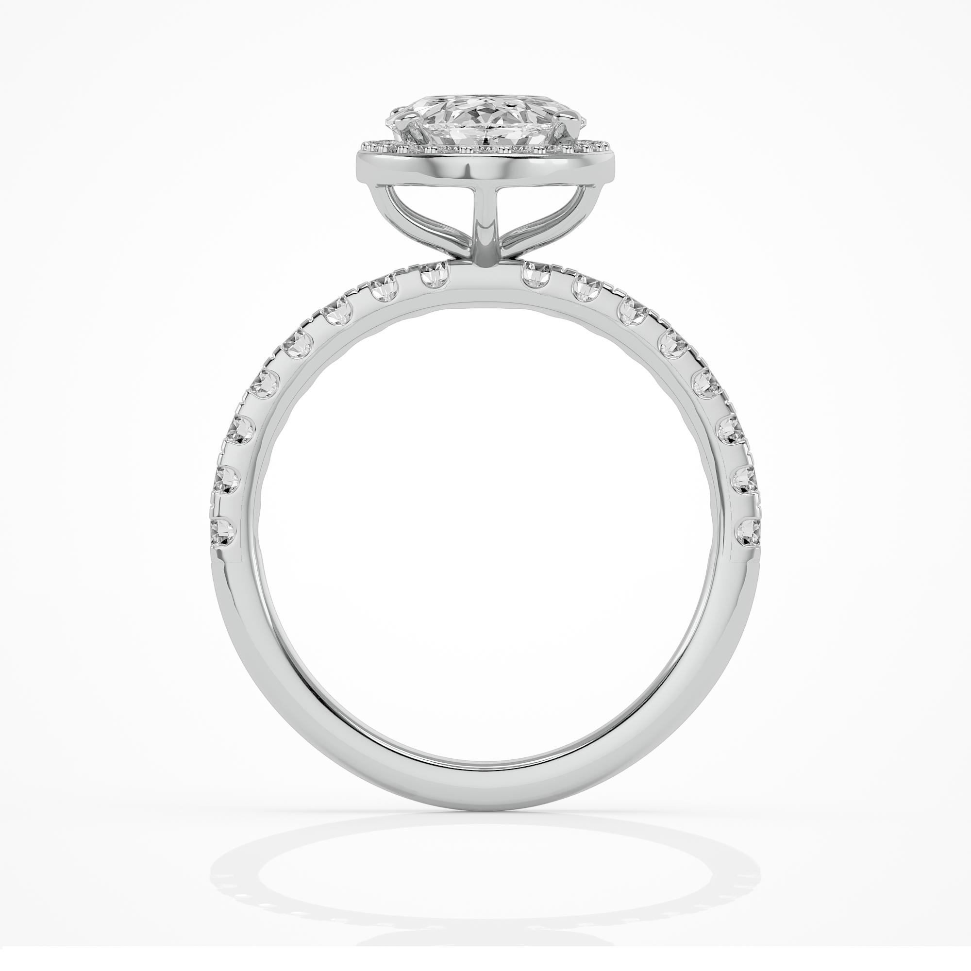 Seraphina Halo Ring - 1ct Oval